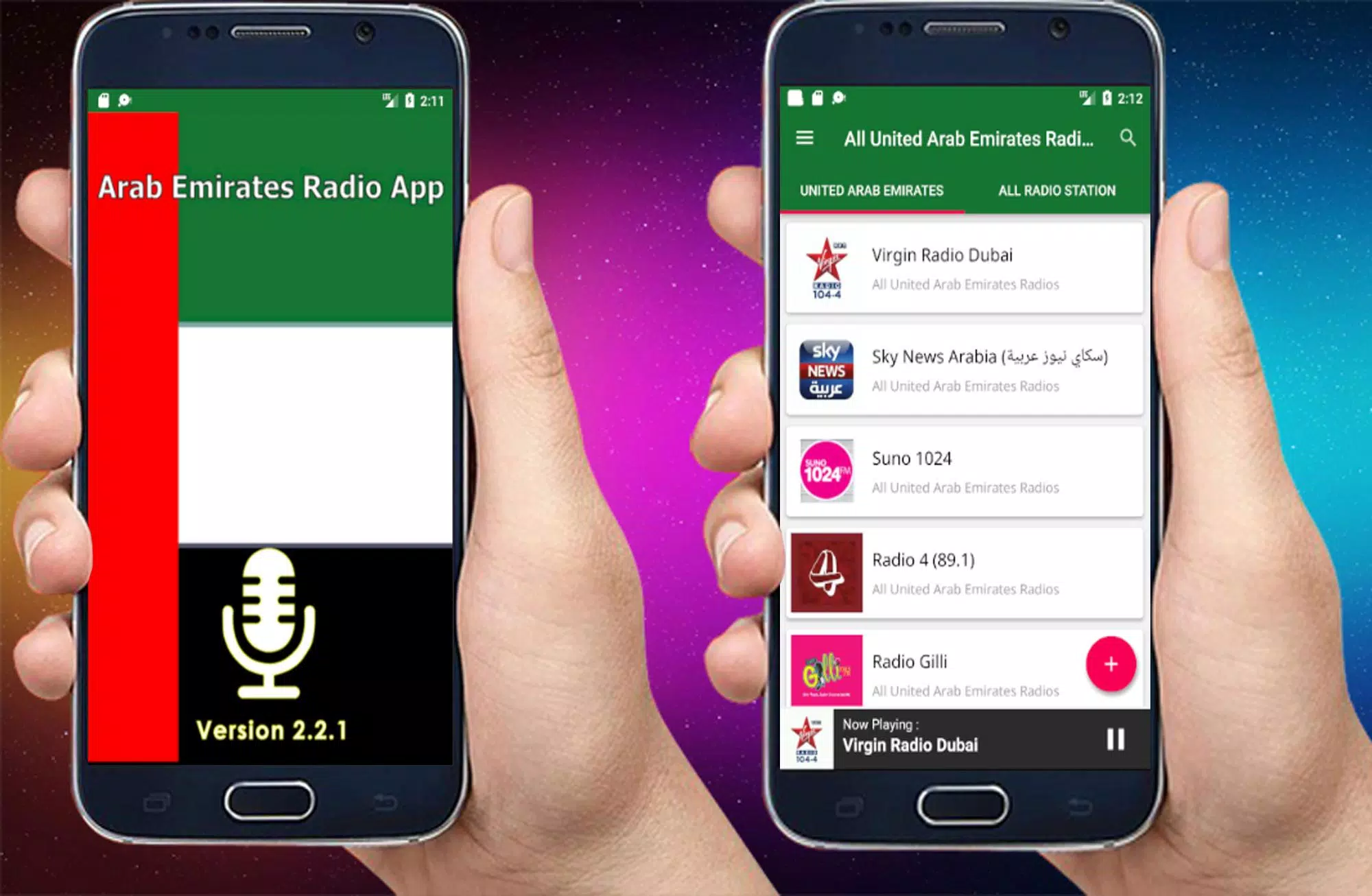 Arab Emirate Radios - UAE FM - Virgin Radio Dubai APK for Android Download