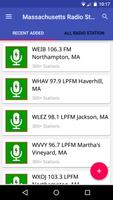 Massachusetts Radio Stations Plakat