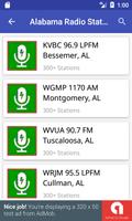 Alabama Radio Stations Plakat