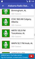برنامه‌نما Alabama Radio Stations عکس از صفحه