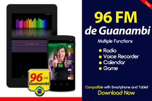 Rádio 96 FM de Guanambi Radio Do Brasil پوسٹر