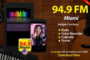 94.9 Radio Miami Radio de Estados Unidos FM USA imagem de tela 2