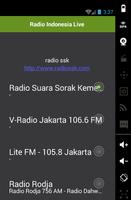Đài phát thanh trực Indonesia ảnh chụp màn hình 1