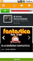 FM Fantastica 94.3 Mhz الملصق