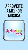Feliz FM Rádio ao Vivo 96.5 FM Radio São Paulo โปสเตอร์