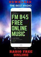 FM 845 Free online JAPAN RADIO 포스터