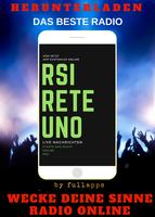 RSI Radio Rete Uno ONLINE KOSTENLOSE APP RADIO Affiche