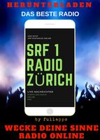 Poster SRF 1 Radio App Zürich Schaffhausen ONLINE RADIO