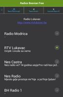 Radios Bosnian Free capture d'écran 1