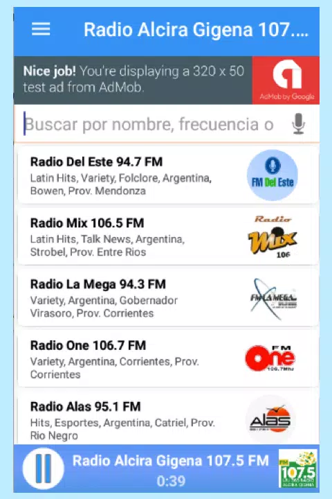 Descarga de APK de Radios FM de Argentina en Vivo para Android