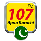 Apna Karachi fm 107 fm radio pakistan free أيقونة