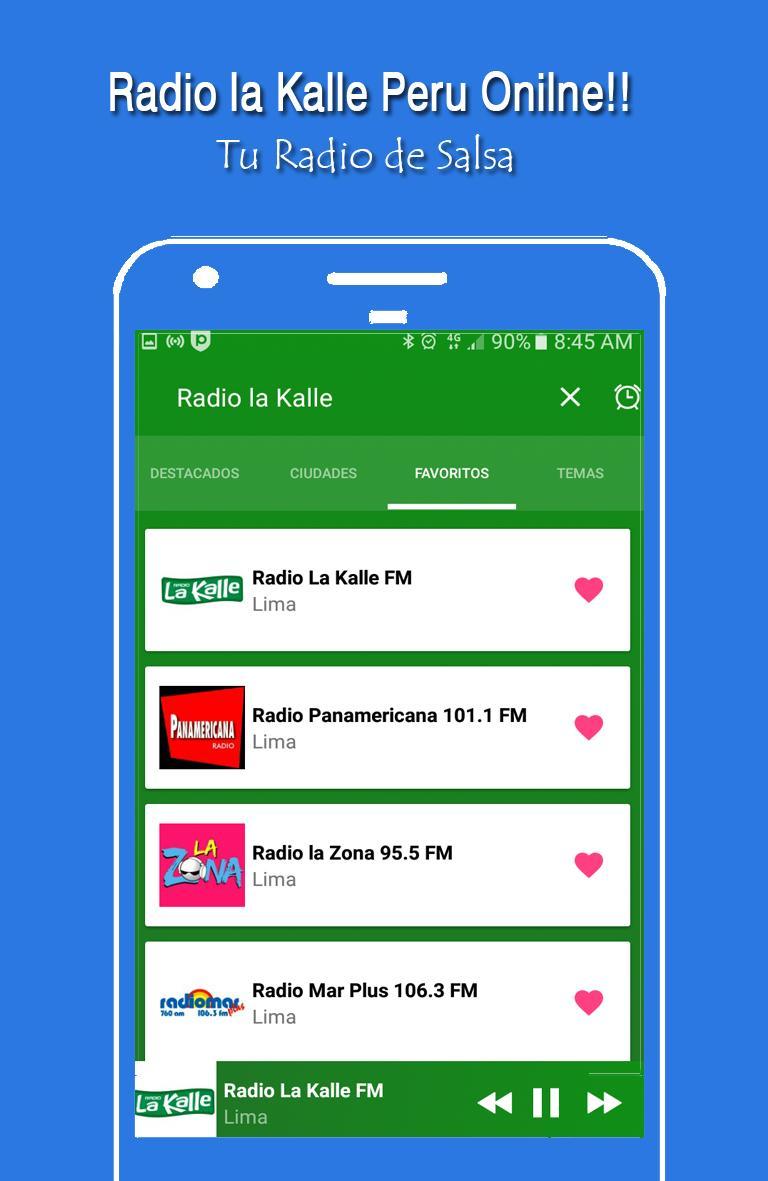 Descarga de APK de Radio la Kalle Peru en Vivo Gratis para Android