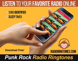 Punk Rock Radio Punk Rock Ringtones Recorder ảnh chụp màn hình 1