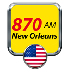 870 AM New Orleans Radio United States icône