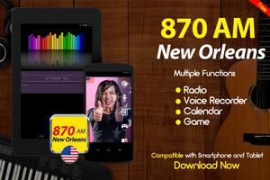 870 AM New Orleans Radio United States ภาพหน้าจอ 2