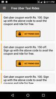 Free Taxi Trips - Cab Promo Codes ภาพหน้าจอ 1