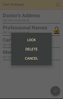 Fast Notepad With Lock imagem de tela 3