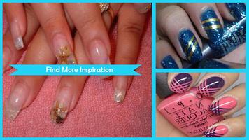 DIY Golden Lightning Tape Nail Art capture d'écran 1