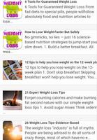 WEIGHT LOSS TIPS Affiche