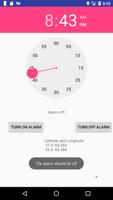 Location Based Alarm Clock capture d'écran 1