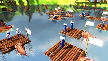 Raft Stupid Battle Simulator ❤ اسکرین شاٹ 2