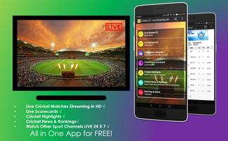 Poster Cricket TV - Live Streaming HD