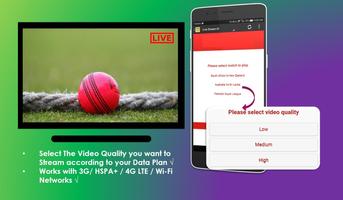 1 Schermata Cricket TV - Live Streaming HD