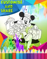 برنامه‌نما How To Color Mickey Mouse عکس از صفحه