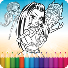 Icona How To Color Monster High