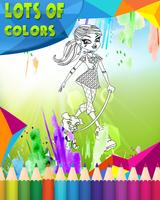 برنامه‌نما How To Color Monster High عکس از صفحه