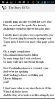 Taylor Swift Lyrics الملصق