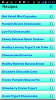 Healthy Dessert Recipes capture d'écran 2