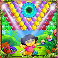 Little Dora Bubble Shooter 2017 capture d'écran 2