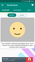 Status and Story saver for Instagram & Whatsapp الملصق