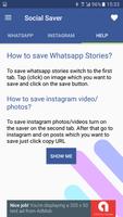 Status and Story saver for Instagram & Whatsapp تصوير الشاشة 1