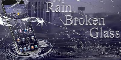 Yağmur Kırık Cam Teması Ekran Görüntüsü 3