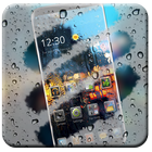 Natural Rainy Glass Theme ไอคอน