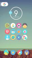 Flat Moon - Icon Pack Affiche