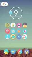 Flat Moon - Icon Pack 포스터