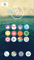 Flat Moon - Icon Pack Ekran Görüntüsü 2