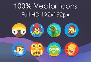 Pixel Nougat - Icon Pack ảnh chụp màn hình 3
