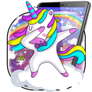 Rainbow Dancing Unicorn Theme APK