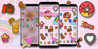 Colorful Rainbow Unicorn Theme Screenshot 3
