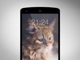 برنامه‌نما Cat Cute Wallpaper Lockscreen عکس از صفحه