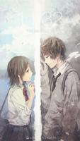 Anime Couple Cute Wallpapers ポスター