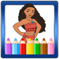 Princess Maona Coloring Book