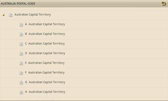 AUSTRALIA POSTAL CODE تصوير الشاشة 1