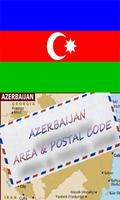 AZERBAIJAN AREA & POSTAL CODE الملصق