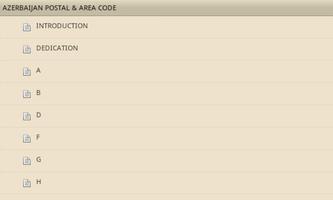 AZERBAIJAN AREA & POSTAL CODE Screenshot 1