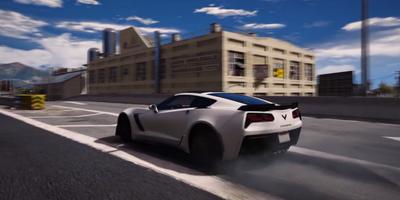 Corvette Driving Simulator 3D Affiche